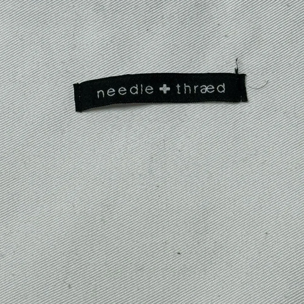 Needle+Thraed Beberavi Collection Beads Embroidered Pillow Case Zip 17”x17”
